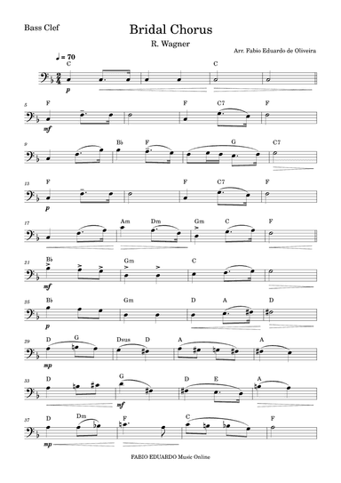 Bridal Chorus (Wagner) (arr. Fabio Eduardo de Oliveira)