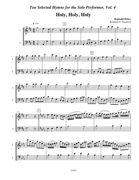 Ten Selected Hymns for the Performing Duet, Vol. 4 - flute and bassoon (arr. Kenneth D. Friedrich)