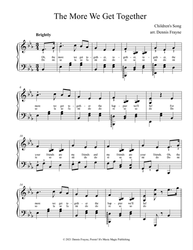The More We Get Together (arr. Dennis Frayne)