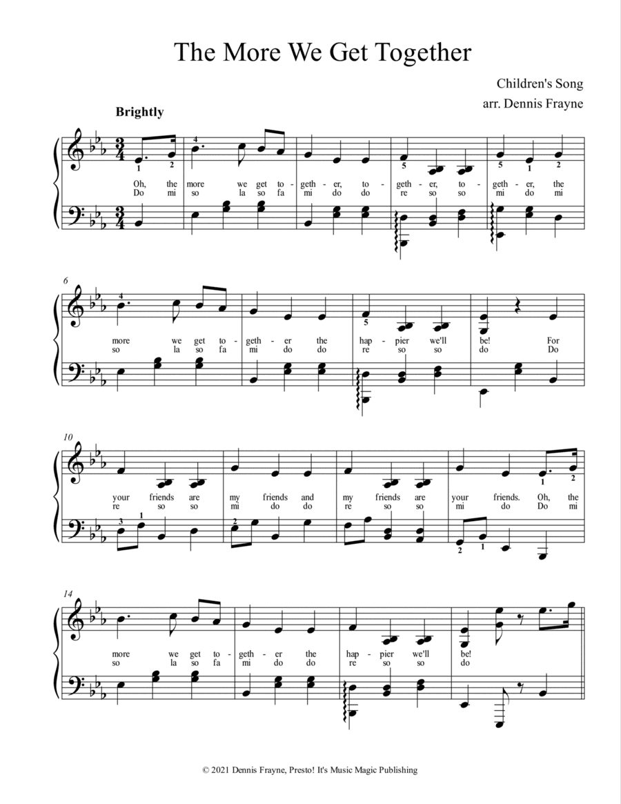 The More We Get Together (arr. Dennis Frayne)