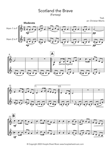 Scotland the Brave (arr. Christian Morris)