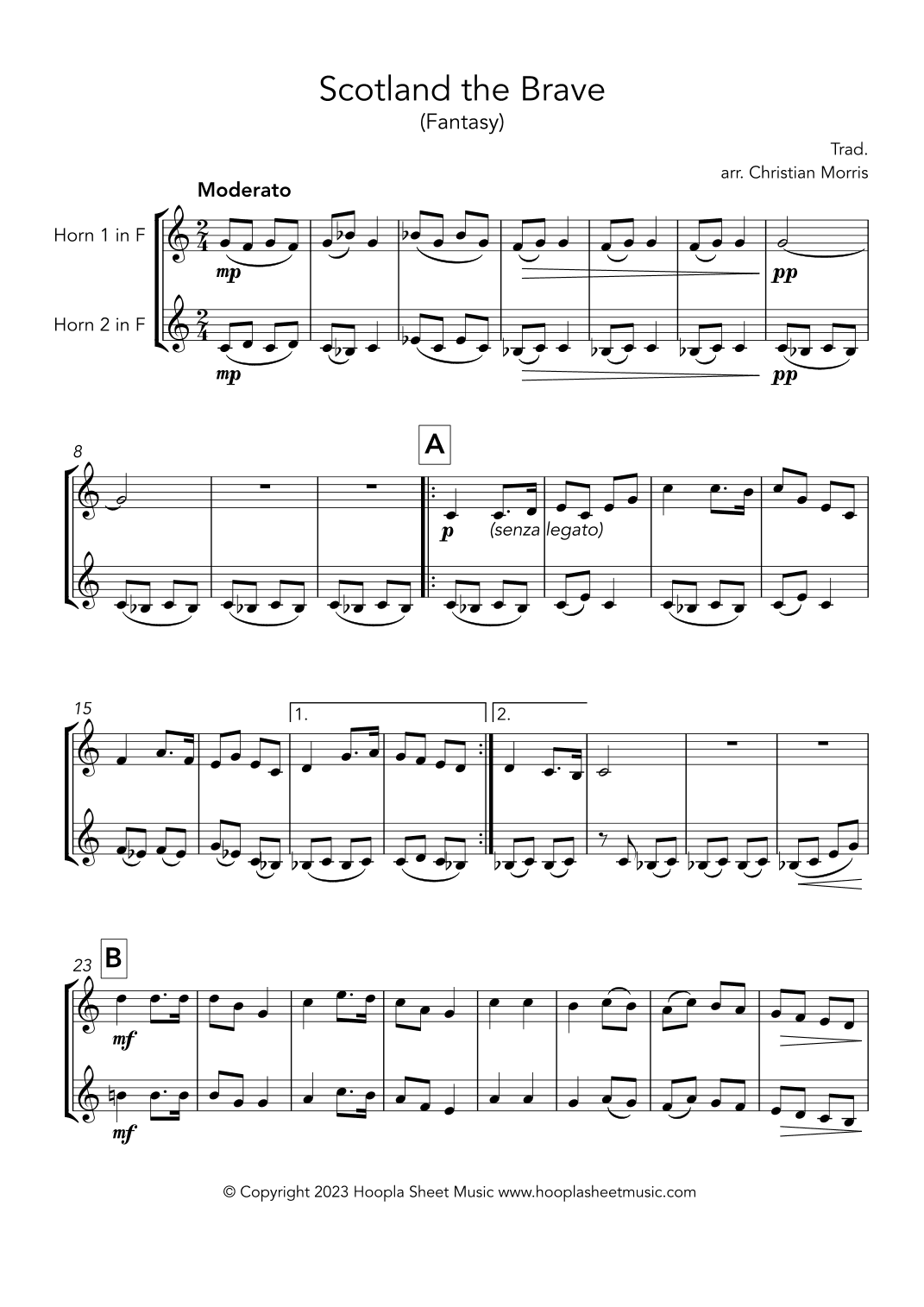 Scotland the Brave (arr. Christian Morris)