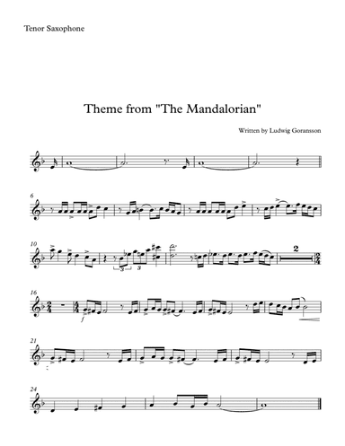 The Mandalorian (arr. SongBird Music)