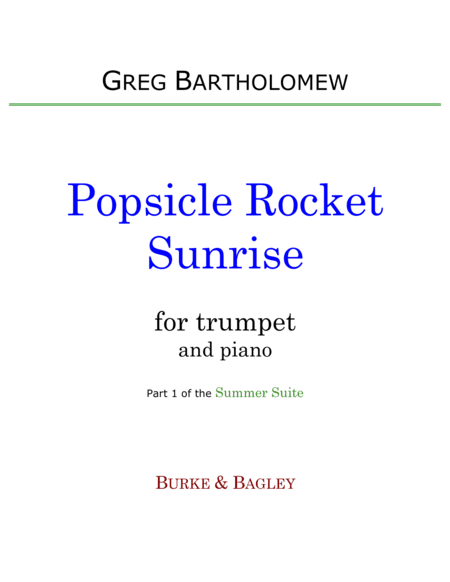 Popsicle Rocket Sunrise (trumpet & piano)