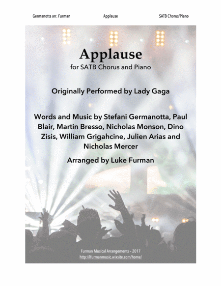 Applause (arr. Luke Furman)
