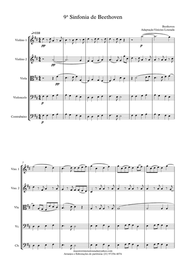 9ª Symphony Beethoven Theme - Strings Orchestra (arr. Vinícius Louzada)