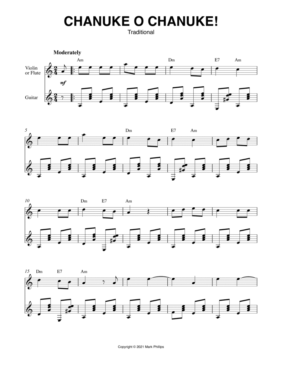 Chanuke O Chanuke! (arr. Mark Phillips)