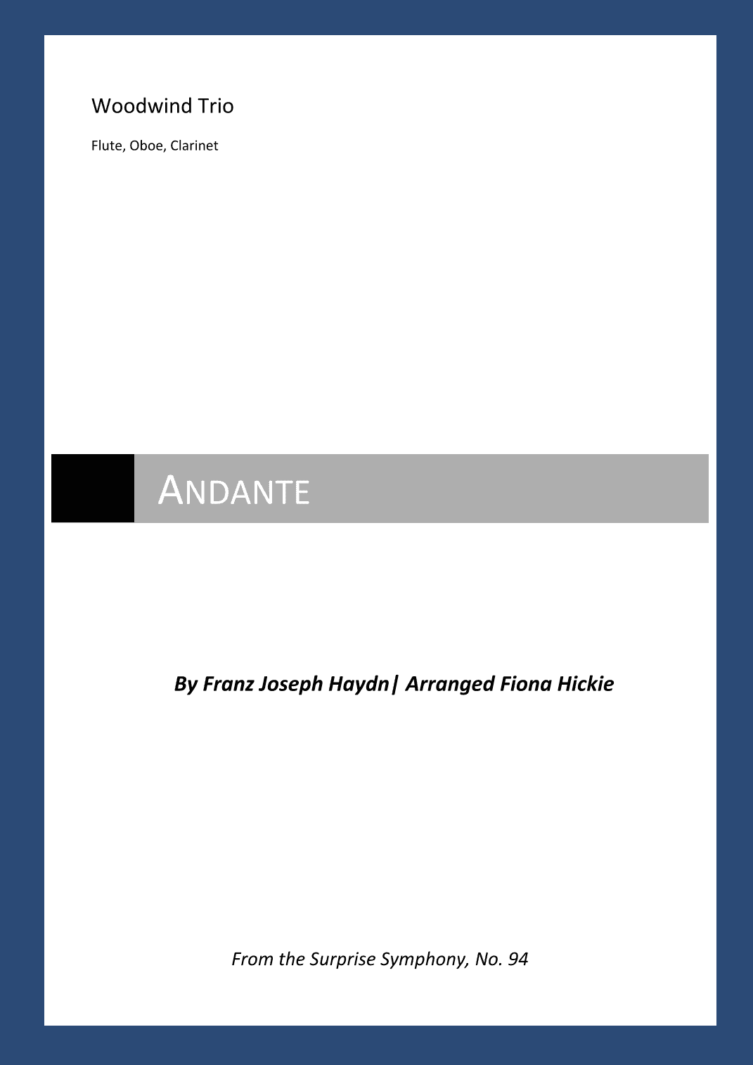 Andante: From the Surprise Symphony (arr. Fiona Alice Hickie)