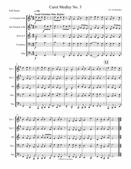 Carol Medley No.3 (arr. Sy Brandon)