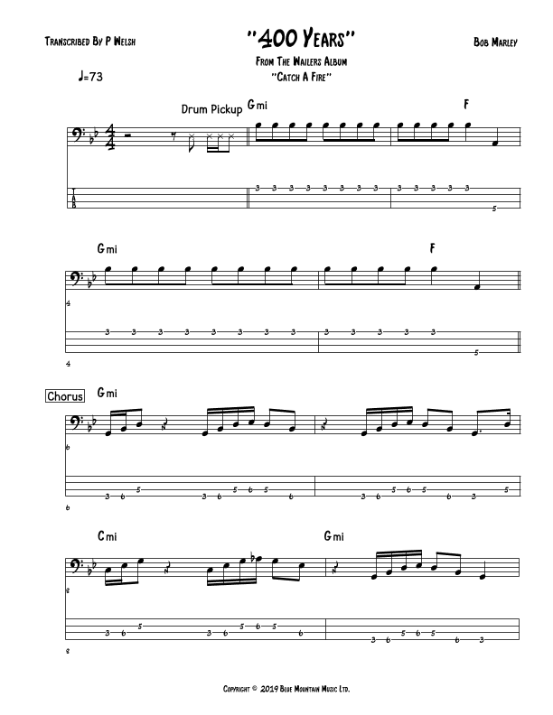 400 Years (arr. Accubass)
