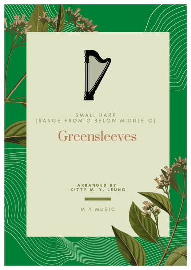 Greensleeves - Small Harp (from G below Middle C) (arr. Kitty M. Y. Leung)