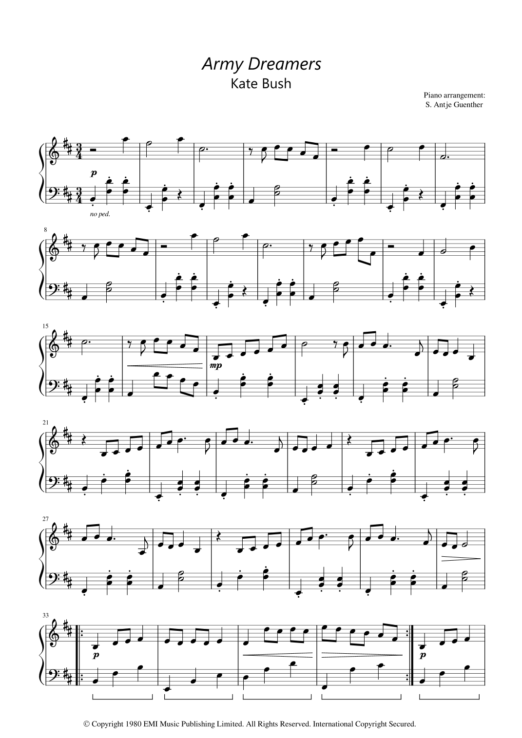 Army Dreamers (arr. Antje Günther)