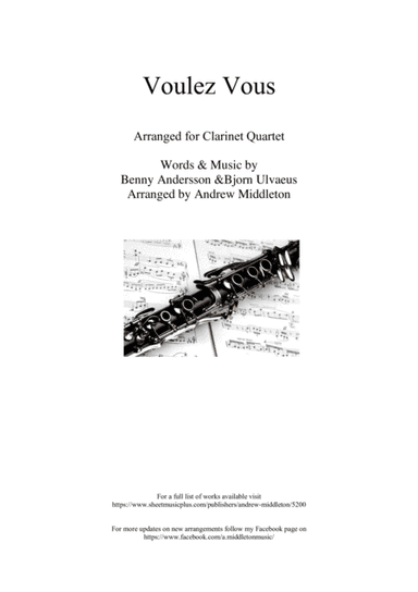 Voulez-vous (arr. Andrew Middleton)