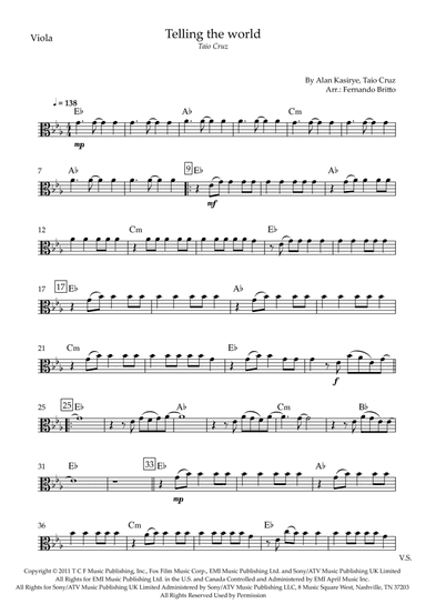 Telling The World (arr. Fernando Britto)