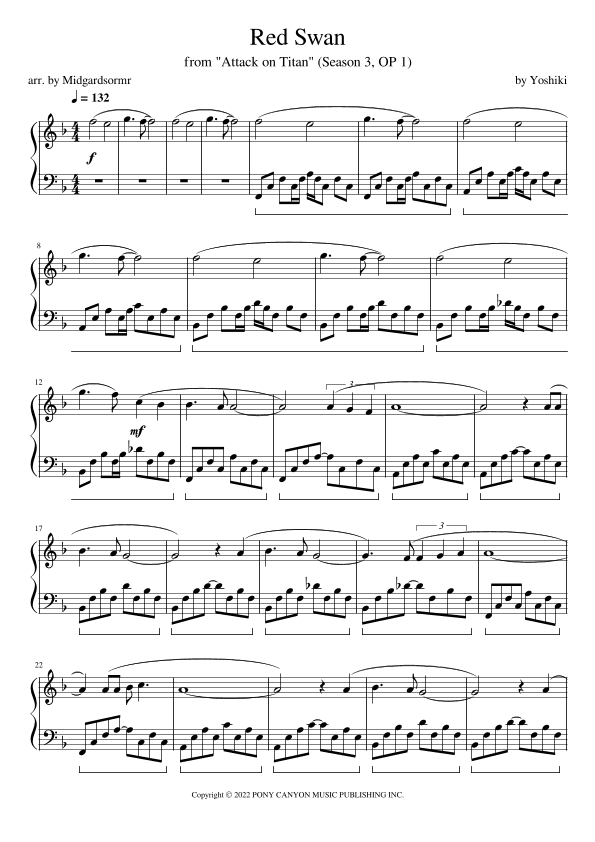 Red Swan (arr. Midgardsormr)