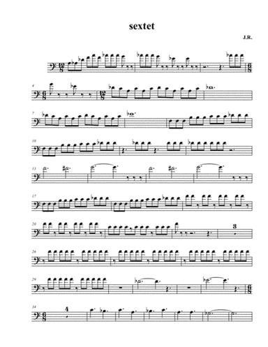 Fantasy for 6 Tubas : Euphonium 1