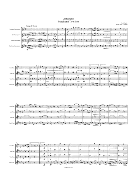 Antoinette March and Two Step (arr. Nick Lacanski)