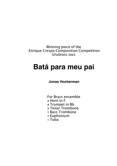 Batá para meu pai