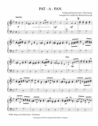 Pat - a - Pan (arr. Richard Giszczak)