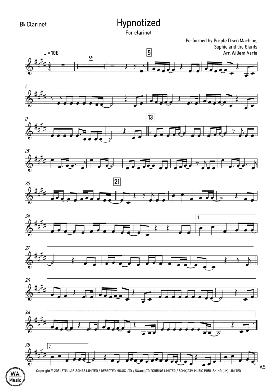 Purple Disco Machine (arr. Willem Aarts)