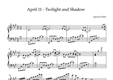 April 11 - Twilight and Shadow