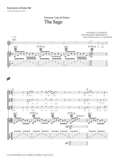 The Sage (arr. Popnroll 1976)