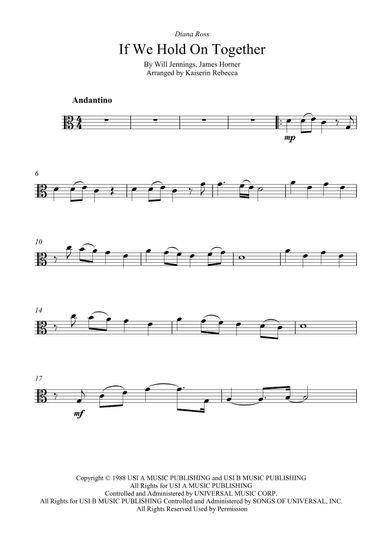 If We Hold On Together (arr. Kaiserin Rebecca)