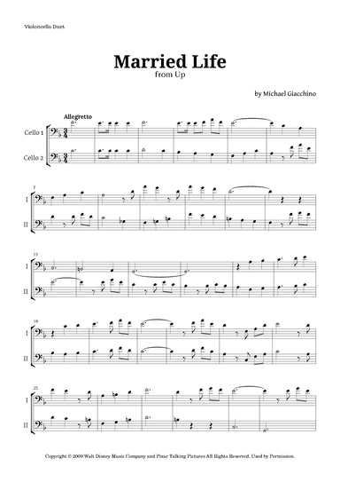 Married Life (arr. Langanho)