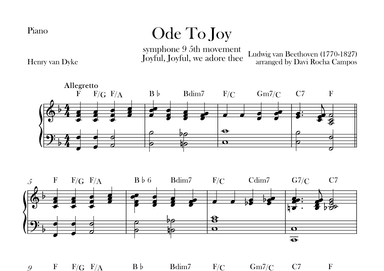 Ode To joy (Symphony 9 5th movement) (arr. Davi Rocha Campos)