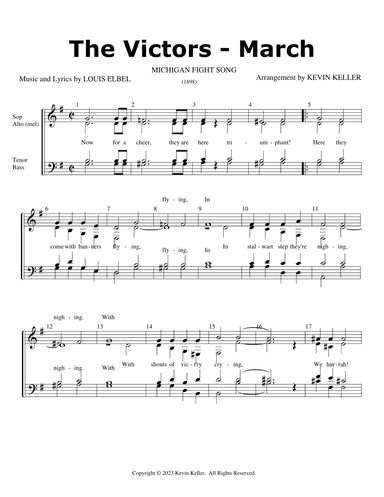 The Victors March (U of M Fight Song) (arr. Kevin Keller)