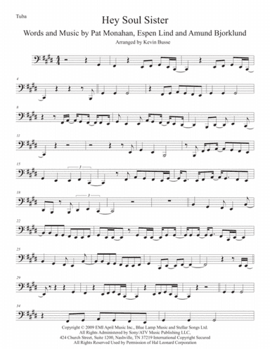 Hey, Soul Sister (arr. Kevin Busse)