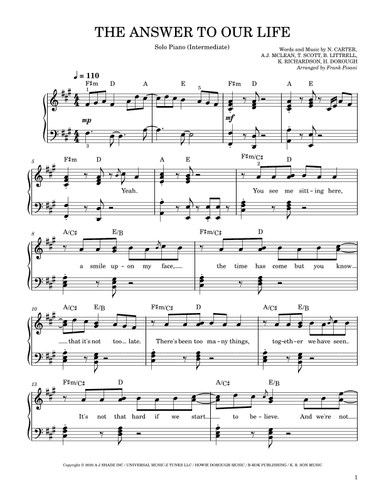 The Answer To Our Life (arr. Frank Pisani)