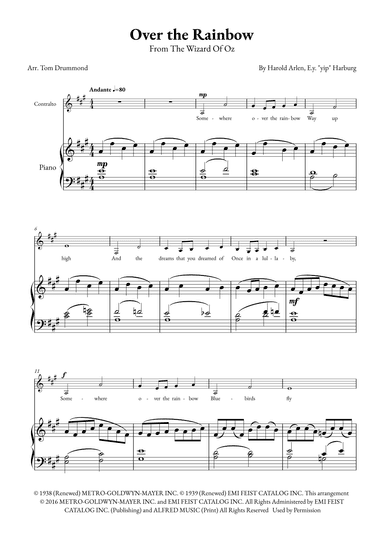 Over The Rainbow (arr. Tom Drummond)