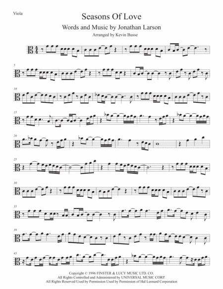 Seasons Of Love (arr. Kevin Busse)