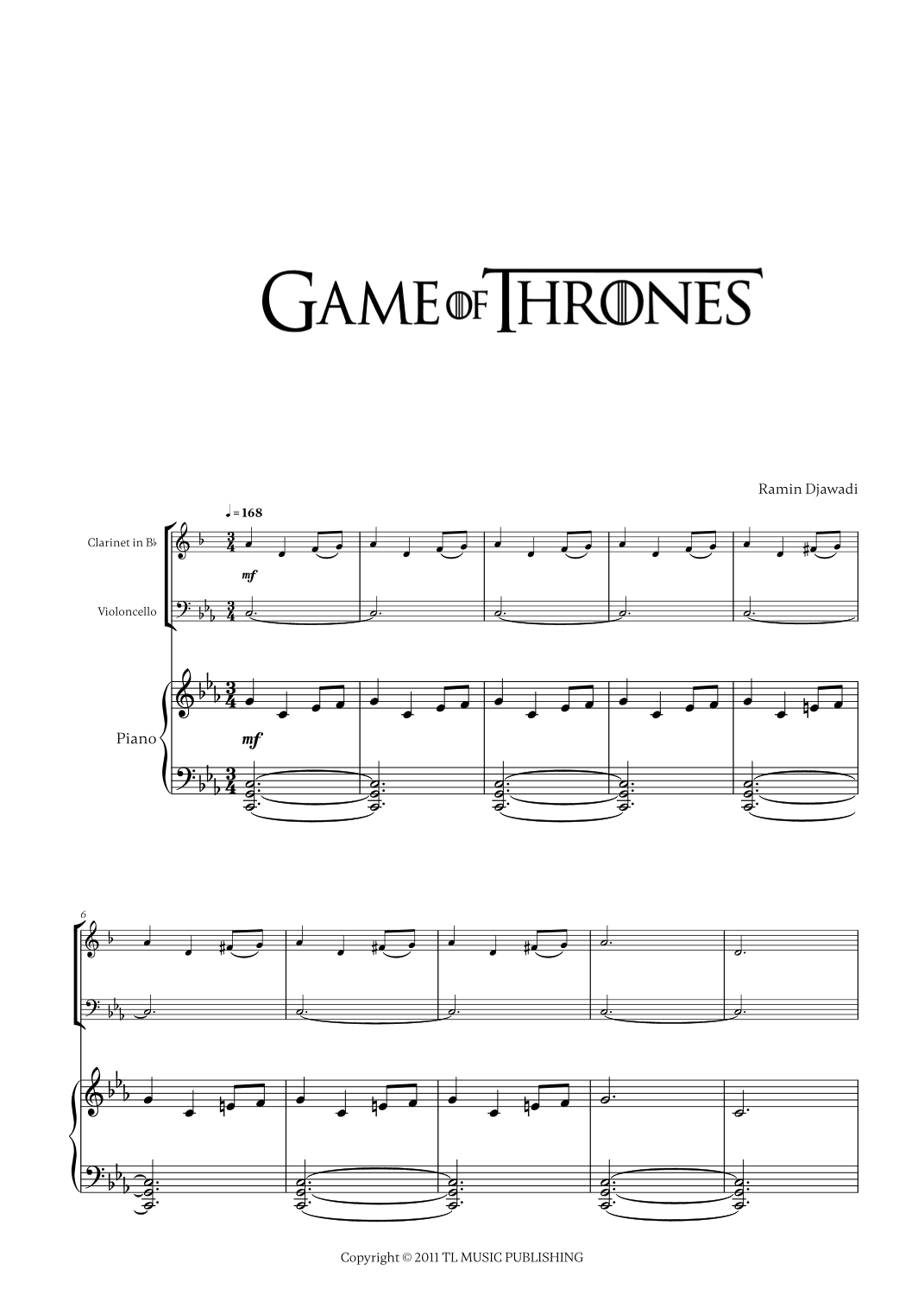 Game Of Thrones (arr. Cadenza Editions)