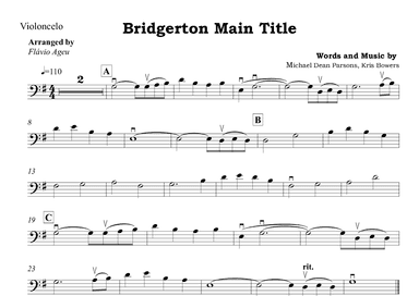 Bridgerton Main Title (arr. Flávio Ageu)