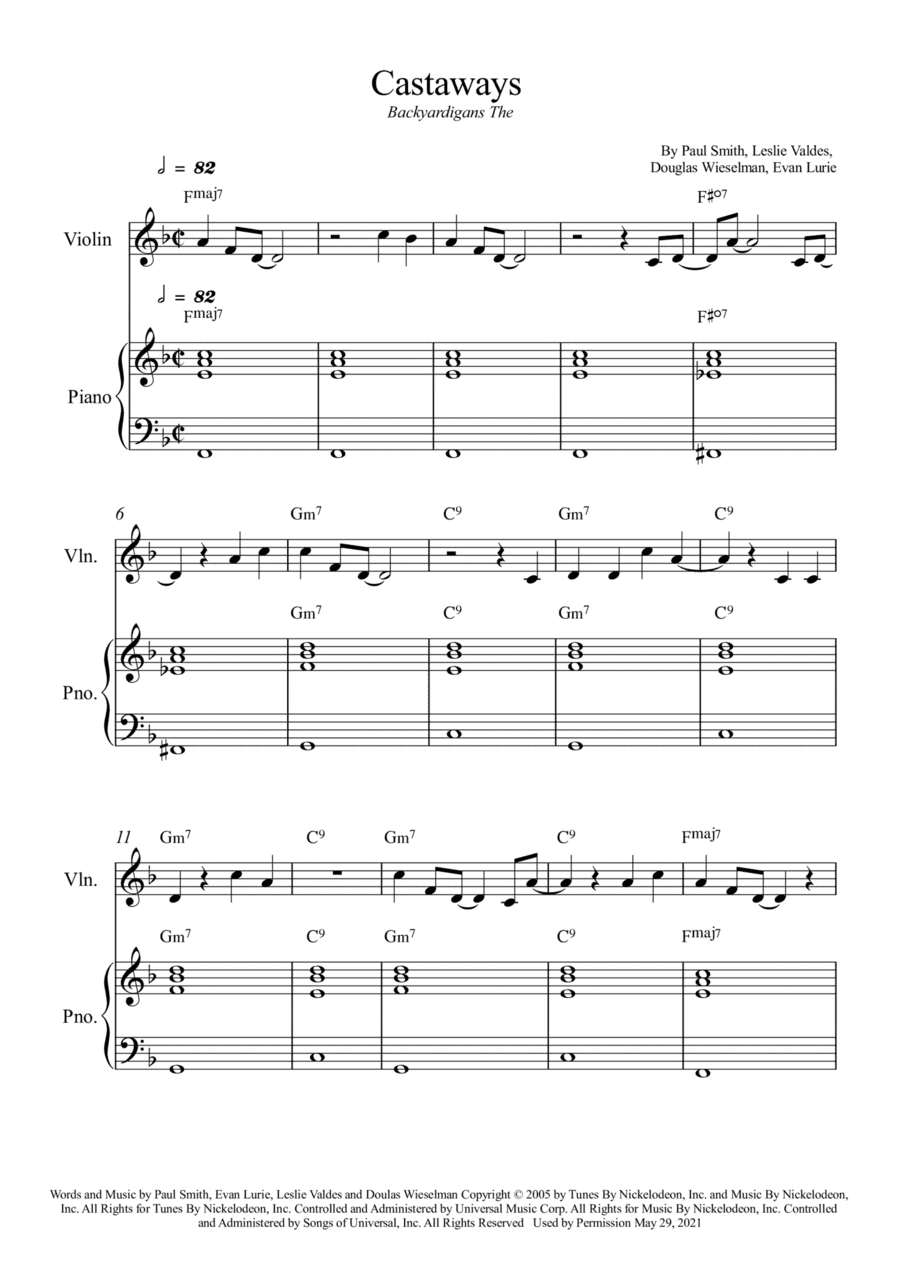 Castaways (arr. Wesley S. SIlva)