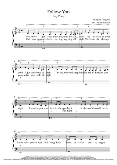 Follow You (arr. Janina Schülin)