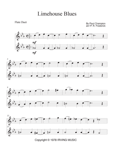 Limehouse Blues (arr. P. R. Frederick)