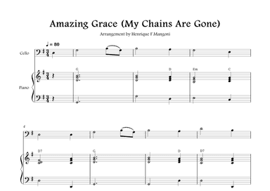 Amazing Grace (My Chains Are Gone) (arr. Henrique F Mangoni)
