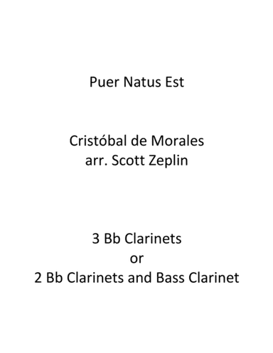 Puer Natus Est (arr. Scott Zeplin)