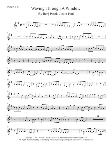 Waving Through A Window (arr. Kevin Busse)