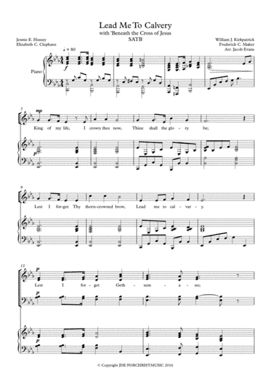Lead Me To Calvery (arr. Jacob Evans)