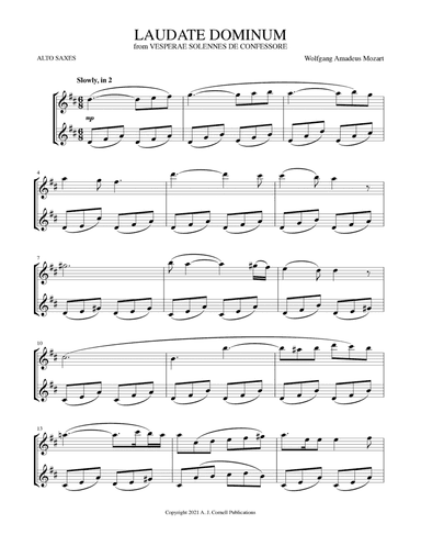 Laudate Dominum (arr. Mark Phillips)