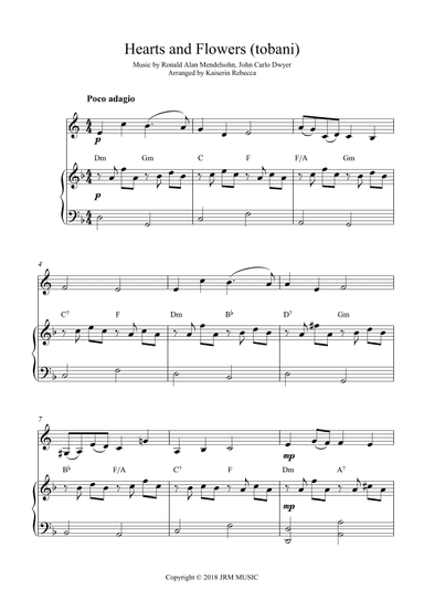 Hearts And Flowers (tobani) (arr. Kaiserin Rebecca)