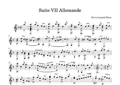 Suite 7 Allemande in D minor (arr. Benjamin Grace)