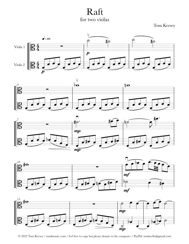 Raft - for two violas