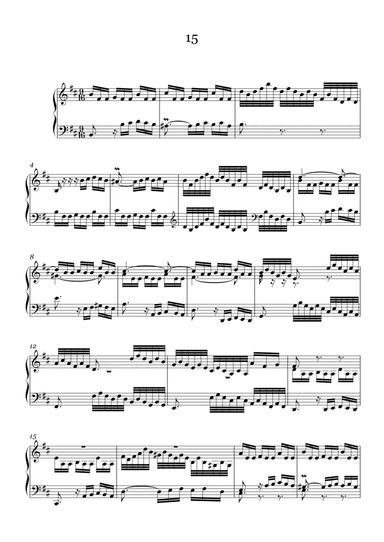 J.S.Bach:Three-Part Sinfonia No.15