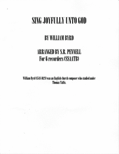 Sing Joyfully Unto God (arr. S. R. Pennell)