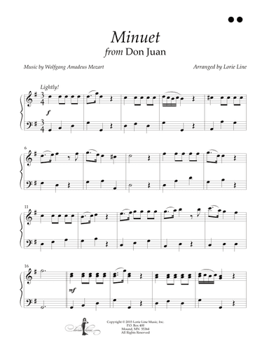 Minuet from Don Juan (arr. Lorie Line)